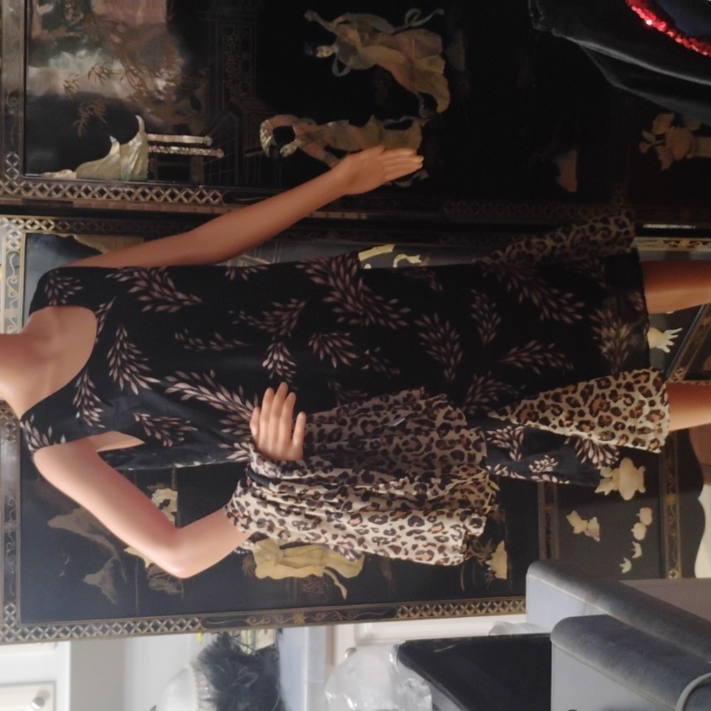 Stylish Leopard Print Dress Set - Picture 3 of 6